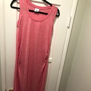 Sleeveless maternity maxi dress
